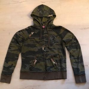 Le Lotus Bleu Camo Jacket, size L